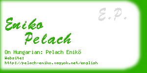 eniko pelach business card